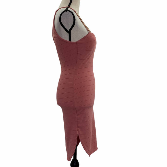 PAPAYA Mauve Rhinestone Embellished Mini Dress S - Picture 9 of 13